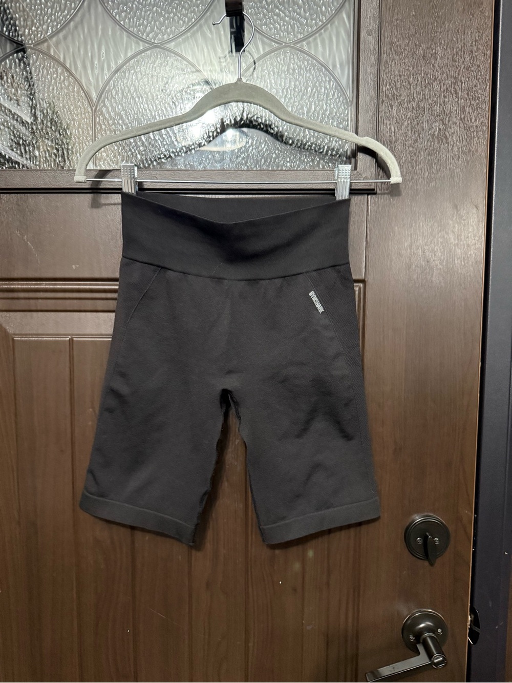 Gymshark Black High-Waist Performance Bike Shorts - Size Small
